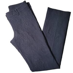 S&D Black Textured Straight Leg Pants – Size 4, Classic Fit‎